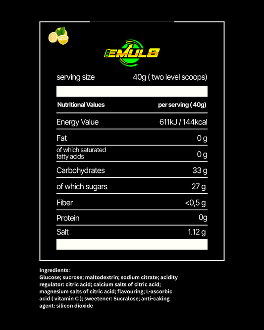 CARB MAX lemon flavour
